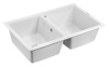 Кухонная мойка Paulmark TANDEM 80/2 PM238150-WH 80х50 цвет белый